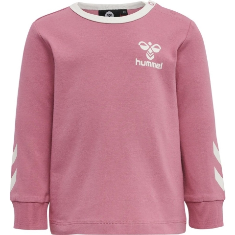 Hummel Blouse - hmlMaule - Heather Rose m. Wit - Hummel - 62 - Shirts