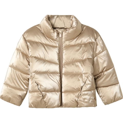 Name It Gevoerde Jas - NmfManon - Geglazuurde Amandel - Name It - 4 jaar (104) - Donsjassen