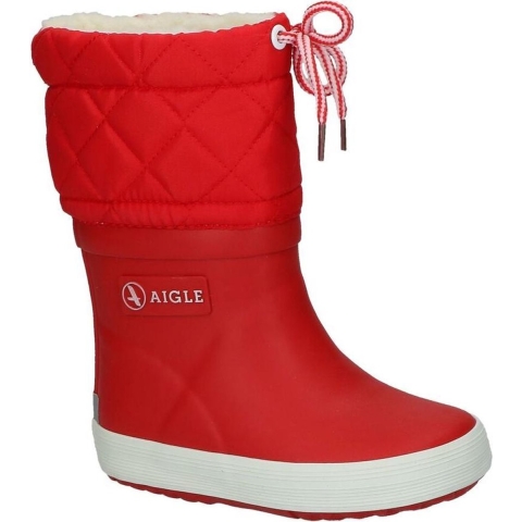 Aigle Thermolaarzen - Giboulee 2 - Rood/Wit - Aigle - 28 - Regenlaarzen