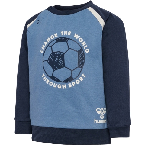 Hummel Sweatshirt - HmlBobby - Blue Nights - Hummel - 74 - Sweatshirt