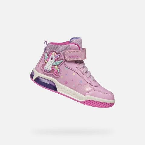 Geox Laarzen m. Licht - J Inek G A - Roze/Multicolour - Geox - 33 - Lichtgevende Schoenen
