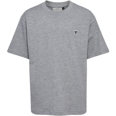 Hummel T-Shirt - hmlJR - Grey Melange - Hummel - 9-10 jaar (134-140) - T-Shirts