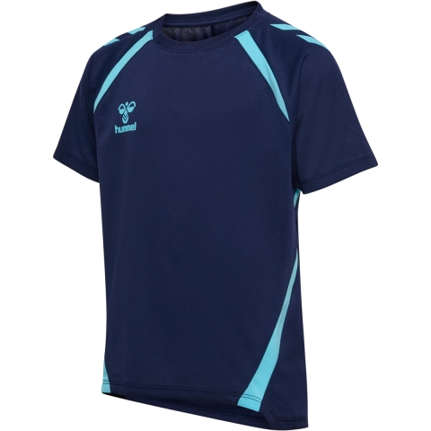 Hummel T-Shirt - hmlLead 2.0 Jersey - Marine/Blue Fish - Hummel - 10 jaar (140) - T-Shirts