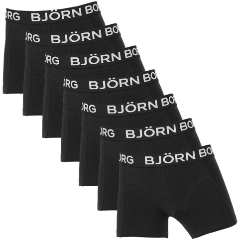 Björn Borg Boxershorts - 7-pack - Zwart - Björn Borg - 11-12 jaar (146-152) - Boxershorts