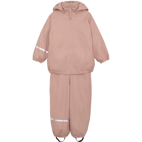 CeLaVi Regenkleding m. Fleece - Recyclen PU - Misty Rose - CeLaVi - 80 - Regenkleding