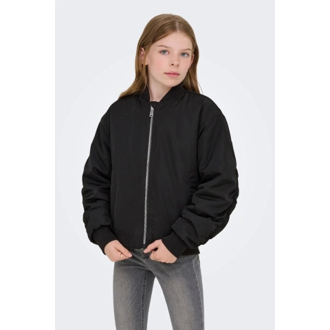 Kids Only Bomber Jack - KogMinna - Black/Mauve Wine - Kids Only - 10 jaar (140) - Zomerjas
