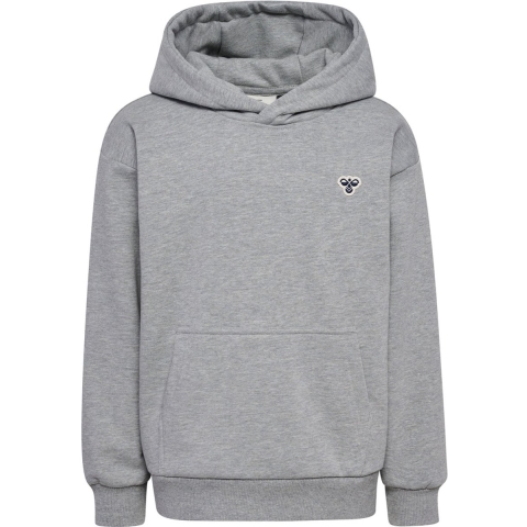 Hummel Hoodie - HmlJR - Grijs Gevlekt - Hummel - 7-8 jaar (122-128) - Hoodie