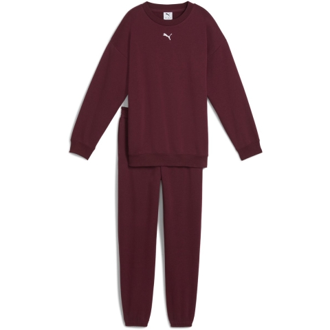 Puma Sweatset - Loungewear Oversized - Ruby Shimmer - Puma - 16 jaar (176) - Joggingpakken