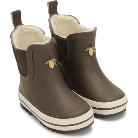 Konges Sløjd Gevoerde Rubberlaarzen - Roi - Kaart - Kamee Brown - Konges Sløjd - 25 - Regenlaarzen