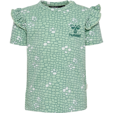 Hummel T-Shirt - hmlZanzi - Slib Green - Hummel - 1 jaar (80) - T-Shirts