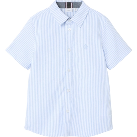 Name It Overhemd - Noos - NkmNewsa - Campula/W. Bright White - Name It - 11-12 jaar (146-152) - Hemd S/S