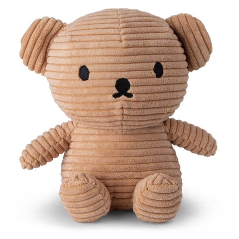 Bon Ton Toys Knuffel - 17 cm - Boris Bear ECO Corduroy - Beige - Bon Ton Toys - OneSize - Knuffel
