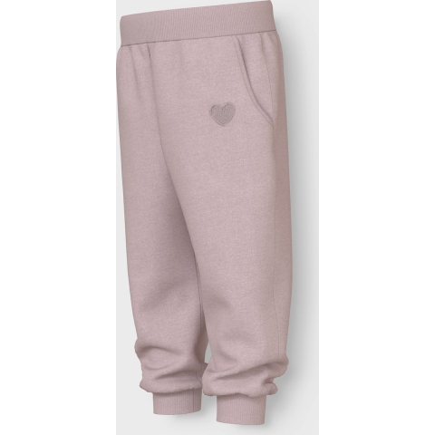 Name It Joggingbroek - NmfVima - Gepolijst Lilac/Heart Borduurwe - Name It - 3 jaar (98) - Joggingbroek