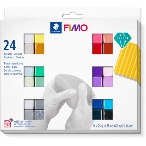 Staedtler FIMO Modelleerklei - Soft - 24x25 g - Effect - Staedtler - OneSize - Klei