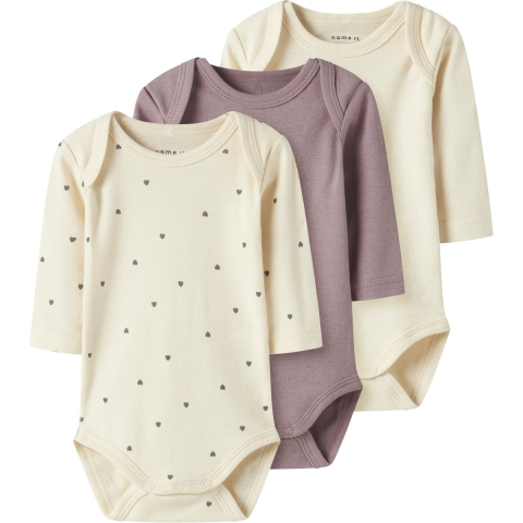 Name It Romper l/s - 3-pack - NbfBody - Summer Waar - Name It - 3 jaar (98) - Romper L/S