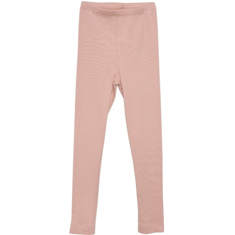 Minymo Leggings - Rib - Misty Rose - Minymo - 8 jaar (128) - Leggings