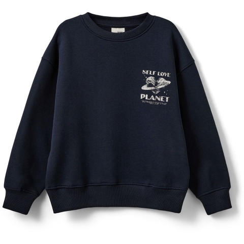 Sofie Schnoor Sweatshirt - Eli - Navy Blue - Sofie Schnoor - 8 jaar (128) - Sweatshirt