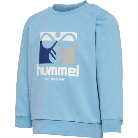 Hummel Sweatshirt - hmlLime - Schemering Blue - Hummel - 68 - Sweatshirt