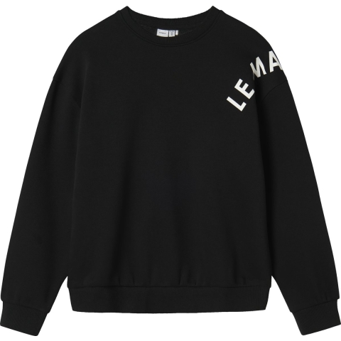 Name It Sweatshirt - NkfOdika - Black - Name It - 9-10 jaar (134-140) - Sweatshirt