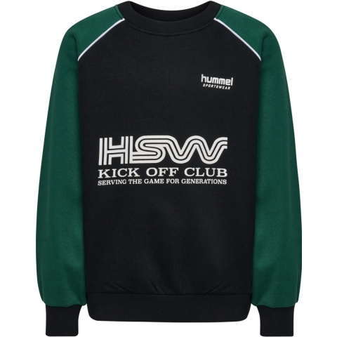 Hummel Sweatshirt - Oversized - Dark Green - Hummel - 13-14 jaar (158-164) - Sweatshirt
