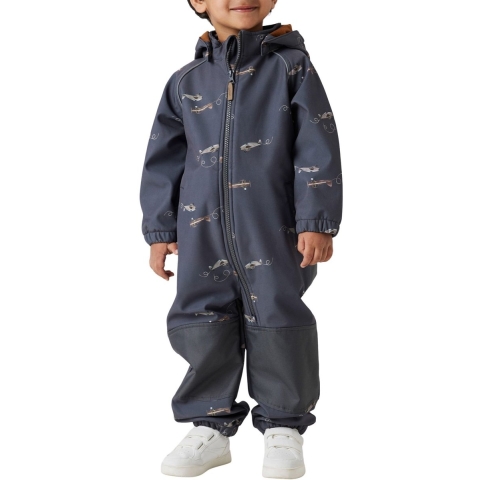 Name It Softshellpak m. Fleece - Noos - NmmAlfa08 - Grey Pinkste - Name It - 5 jaar (110) - Softshell