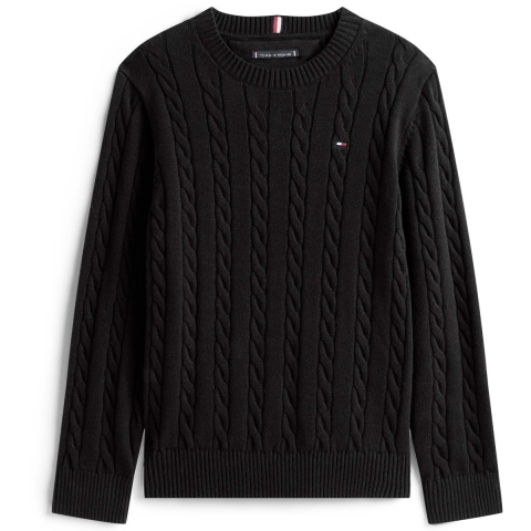 Tommy Hilfiger Blouse - Gebreid - Zwart - Tommy Hilfiger - 8 jaar (128) - Shirts