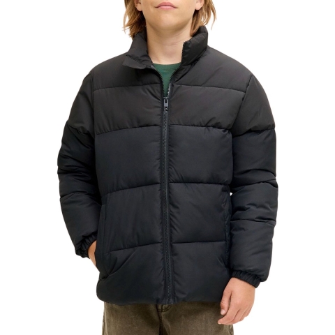 Jack & Jones Gevoerde Jas - JJMaze - Zwart - Jack & Jones - 14 jaar (164) - Donsjassen