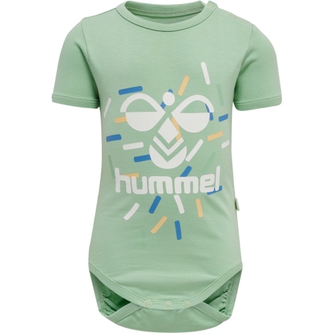 Hummel Romper s/s - hmlLAKE - Grijs Jade - Hummel - 68 - Romper S/S