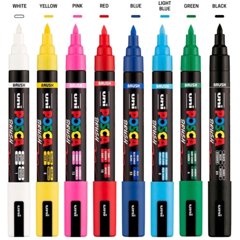 Posca Markers - PC-5BR - 8 st. - Multicolour - Posca - OneSize - Marker