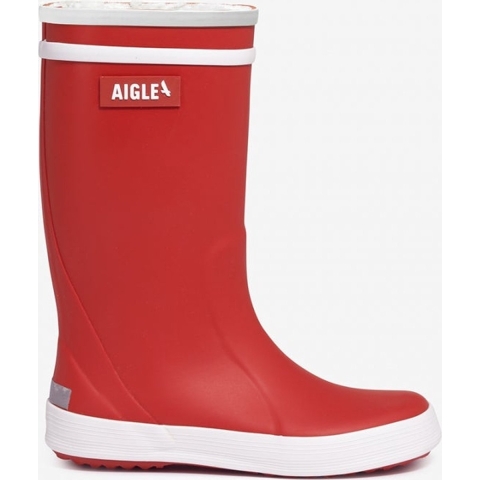 Aigle Gevoerde Rubberlaarzen - Lolly Pop Fur 2 - Rouge - Aigle - 30 - Regenlaarzen