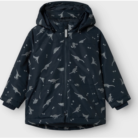 Name It Gevoerde Jas - Noos - NmmMax - Dark Sapphire/Ref Dino - Name It - 3 jaar (98) - Donsjassen