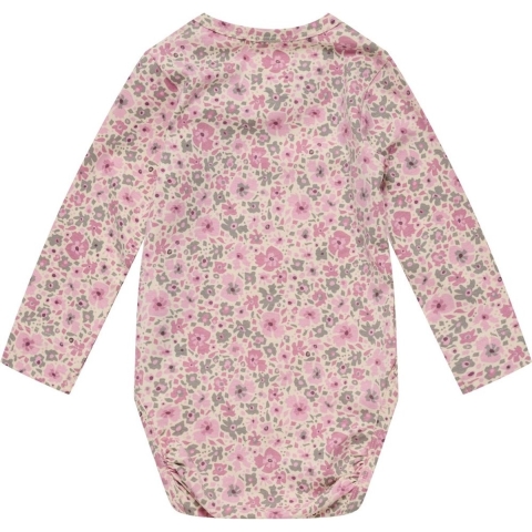 Hummel Romper l/s - hmlMini Flower - Roze Nectar - Hummel - 56 - Romper L/S