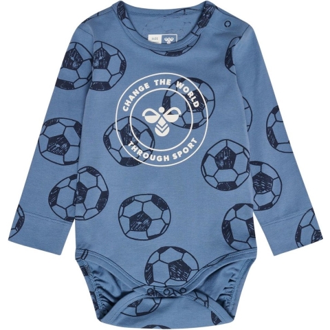 Hummel Romper L/æ - hmlBal - Coronet Blue - Hummel - 1½ jaar (86) - Romper L/S