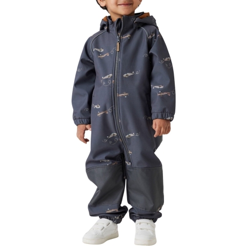 Name It Softshellpak m. Fleece - Noos - NmmAlfa08 - Grey Pinkste - Name It - 2 jaar (92) - Softshell