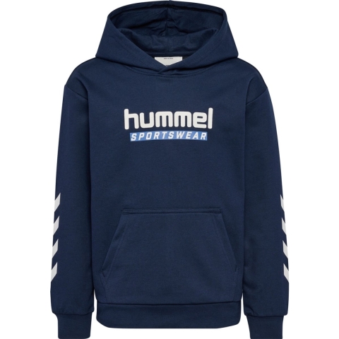 Hummel Hoodie - hmlJr Logo Hoodie - Dress Blue - Hummel - 9-10 jaar (134-140) - Hoodie