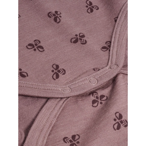 Hummel Romper L/Æ - HmlBambo - Twilight Mauve - Hummel - 62 - Romper L/S