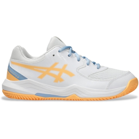Asics Schoenen - Gel-Dedicate 8 Padel GS - Wit/Oranje Glow - Asics - 39 - Schoenen