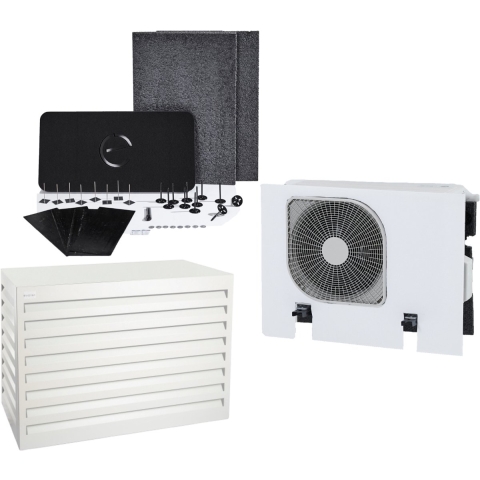 Evolar Geluidreducerende Warmtepomp omkasting Wit Large Super Silent - SU -28dB