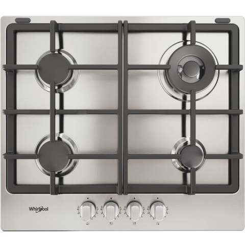 Whirlpool TGML 661 IX R Roestvrijstaal Ingebouwd 58 cm Gaskookplaat 4 zone(s)