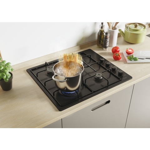 Candy Idea CHW6LBB Zwart Ingebouwd 60 cm Gaskookplaat 4 zone(s)
