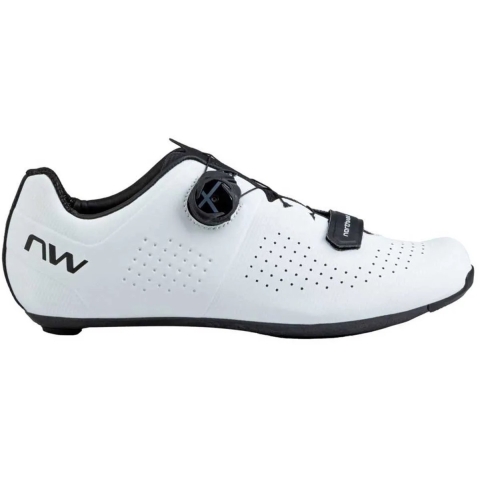 Northwave Storm Carbon wielrenschoenen wit/zwart heren, 46