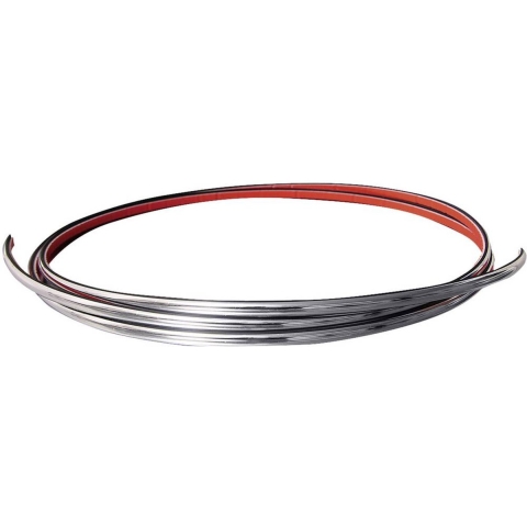 Eufab Chromen sierstrip, universeel, 3 m x 7 mm (l x b) 3 m x 7 mm