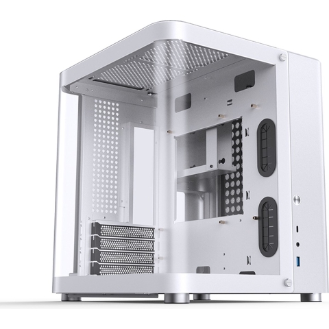 Jonsbo TK-1 2.0 Tempered Glass Micro-tower PC-behuizing Wit