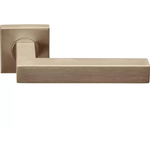 Deurkruk Volaria | vierkant rozet | PVD Licht Brons