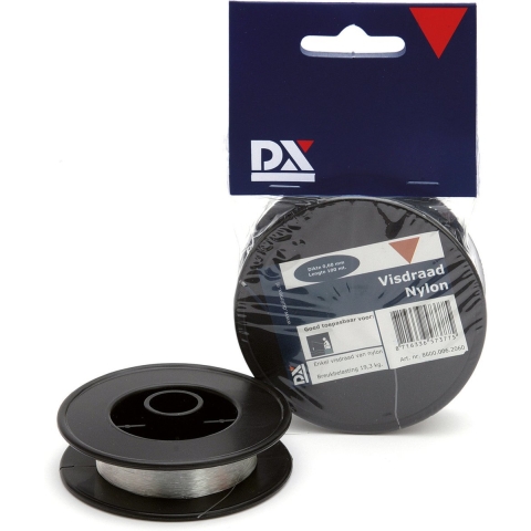 Visdraad / visdraden - 2x stuks - 0,4 mm x 100 m - op rol - nylon draad -