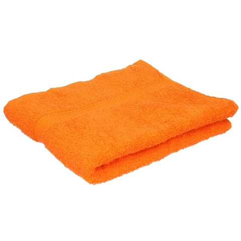 Set van 6x stuks luxe handdoeken oranje 50 x 90 cm 550 grams -