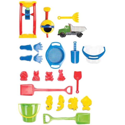 Dantoy Strandset - 38 Onderdelen - Dantoy - OneSize - Zandspeelgoed