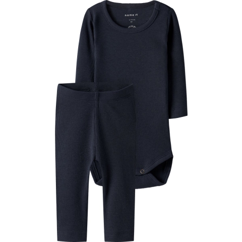 Name It Set - Romper l/s/Leggings - Noos - NbnKab - Dark Sapphir - Name It - 1 jaar (80) - Romper L/S