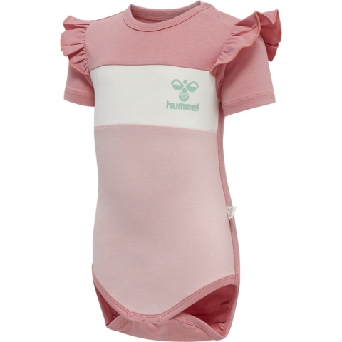 Hummel Romper s/s - hmlIsla - Mauveglow - Hummel - 1 jaar (80) - Romper S/S