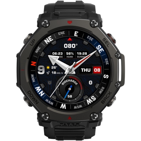 Amazfit T-Rex 3 Pro - Smartwatch - Militair-grade ontwerp met AMOLED-display - Zwart